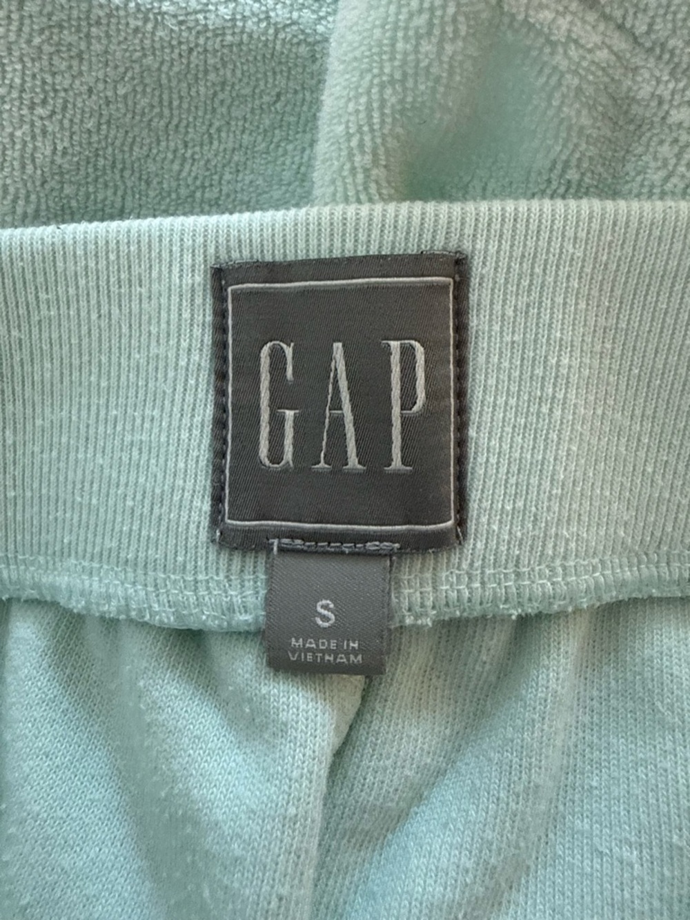 Gap Women's Mint Green Terry Cloth Lounge Shorts Size S - Picture 3 of 3